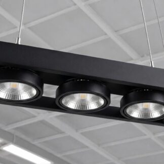 Осветително тяло QP3 черно - Petridis Lighting