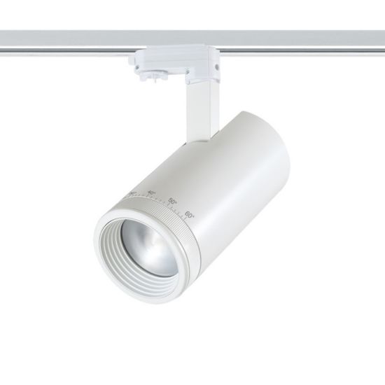 LED прожектор за 4-проводна шина "FOCUS4030W4" - 40w, 3000K, 15°-60°