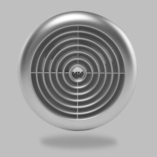 Вентилатор за баня MM RI 120 Inox кръгъл с клапа 18w 150m3 42dB 1504