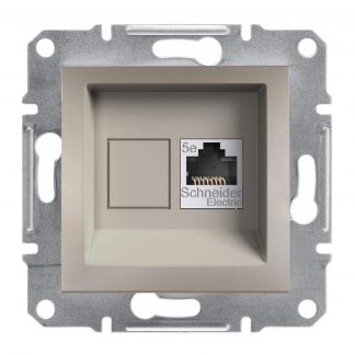 Механизъм розетка RJ45 Cat5e UTP "Asfora" EPH4300169 - бронз