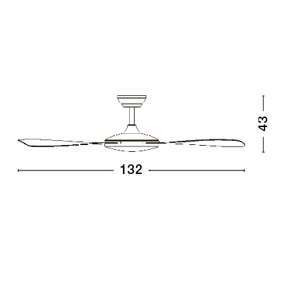 Вентилатор за таван BLAIRE 38w Ø132cm дистанционно 9952360 - Nova Luce - Image 2