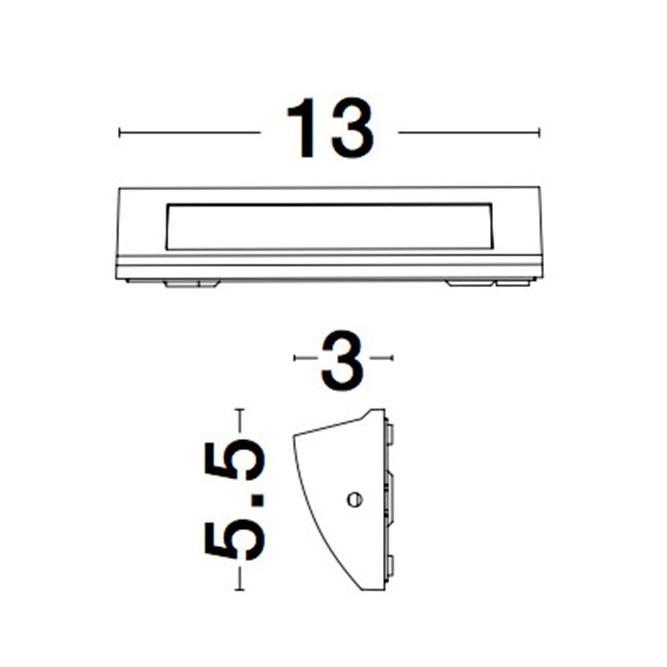 Архитектурен аплик “LIV” 3.5w 3000K 245Lm 9018062 - Nova Luce - Image 2