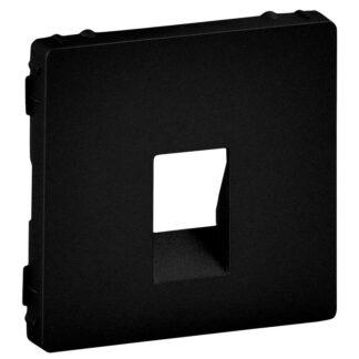Розетка за тонколони единична Valena Life 753172 + лицев панел 756362 - черен мат