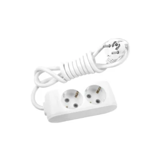 Разклонител бял 2 гнезда с 1.5м. кабел WLTB0421-2WH - Panasonic