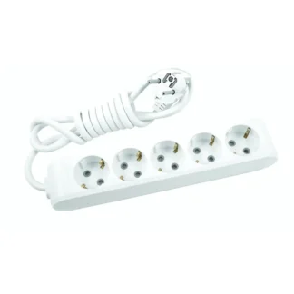 Разклонител бял 5 гнезда с 5м. кабел WLTB0455-2WH - Panasonic