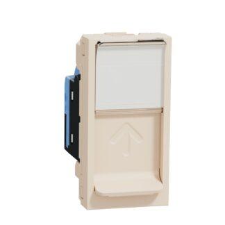 Механизъм розетка RJ45 • кат.6 UTP "New Unica" • NU341444 • 1мод. без монтажна рамка - сл.кост