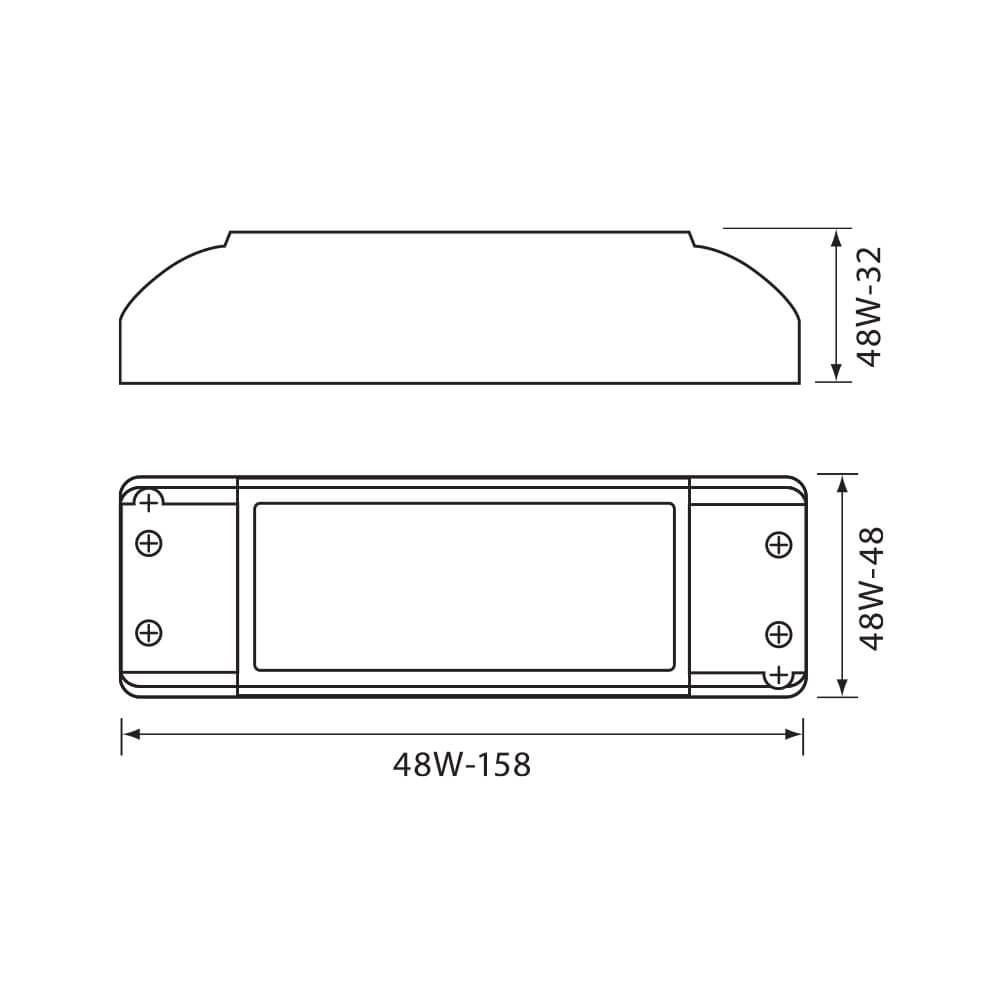 LED трансформатор 48w /мини/ 12v 003651 - Vivalux - Image 2