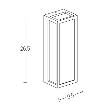 Фасаден аплик 9w • 800Lm • 3000K • IP65 • E202 - Zambelis - Image 2