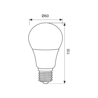 Лампа LED "LARGO" 12w • E27 • 220v • 4000K • 1055Lm • 003501 - Vivalux