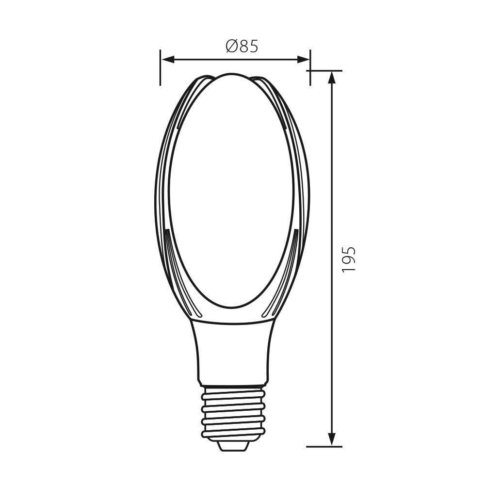Лампа LED MARS 20w E27 220v 4000K 2600Lm 004002 - Vivalux - Image 2