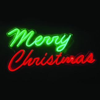 Неонова лампа Merry Christmas на батерии • X082714519 - Aca Light