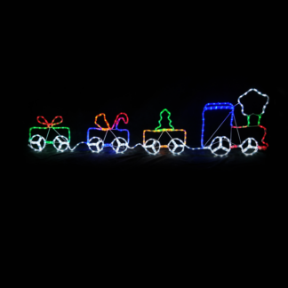 Светеща фигура влакче с подаръци • X083123217 - Aca Light