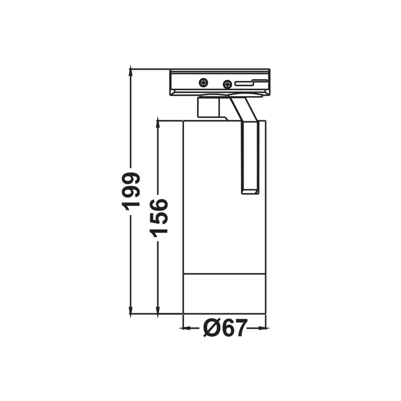Прожектор за 2-проводна шина MEL 15w 4000K MEL1540W2 - Aca Light - Image 2