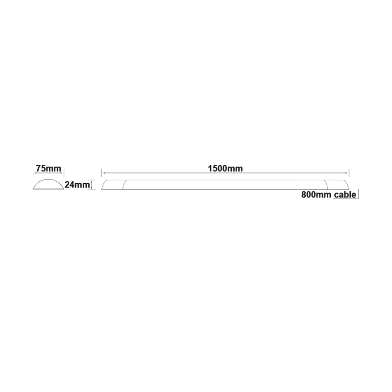 Линейно LED тяло RIMO 43w 4000K IP40 RIMO4340 - Aca Light - Image 2
