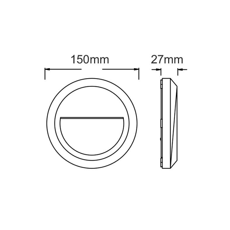 Фасаден LED аплик SLIM SLIM02NR - Aca Light - Image 2