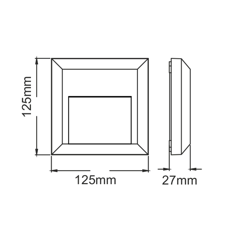 Фасаден LED аплик SLIM SLIM52NR - Aca Light - Image 2
