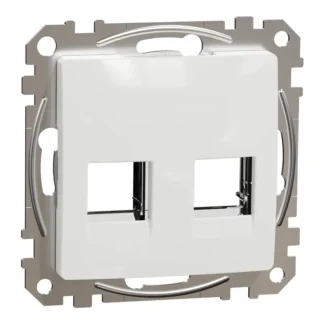 Капак с прозрачен адаптор за RJ45 конектори бял SDD111442C - Sedna Design