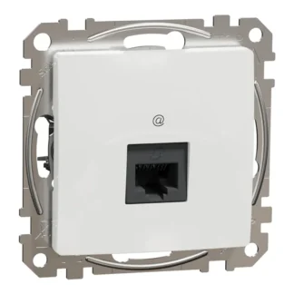 Информационна розетка RJ45 Cat.6 UTP бяла SDD111461 - Sedna Design