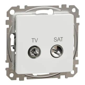 Розетка TV/SAT междинен изход 10db бяла SDD111478S - Sedna Design