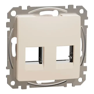 Капак с прозрачен адаптор за RJ45 конектори крема SDD112442C – Sedna Design