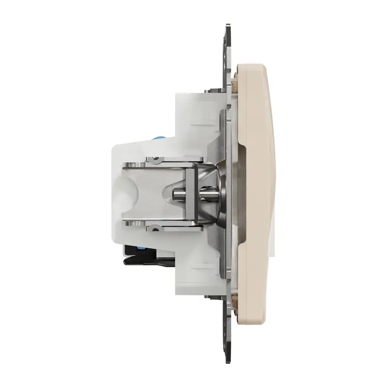 Комбинирана розетка RJ11+RJ45 Cat.6 UTP крема SDD112468 - Sedna Design - Image 4