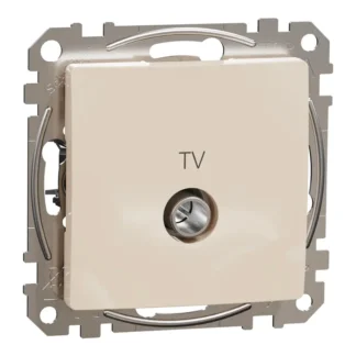TV Розетка последен изход 4db крема SDD112471 - Sedna Design