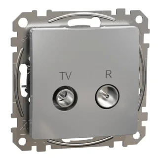 Розетка TV/R последен изход 4db алуминий SDD113471R - Sedna Design