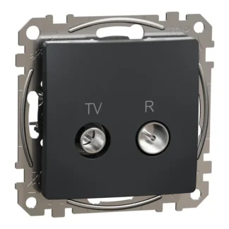 Розетка TV/R междинен изход 10db антрацит SDD114478R - Sedna Design