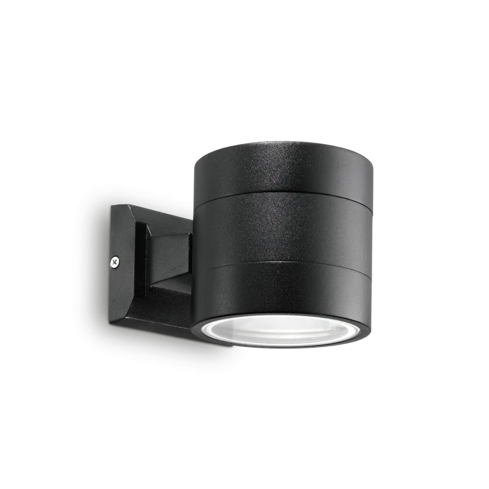 Фасаден аплик "Snif Round AP1 Nero" 061450 - Ideal Lux