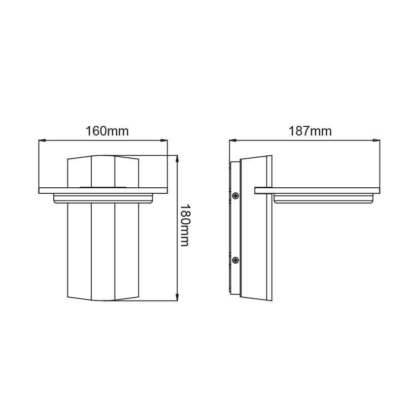Фасаден LED аплик VALLE LG8205G - Aca Light - Image 3