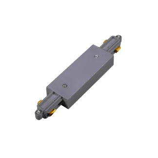 Прав конектор със захранване за 2-проводна шина сив 2JIG - Aca Light