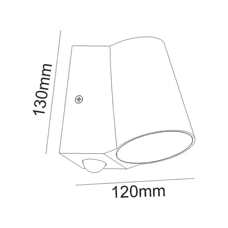 Фасаден LED аплик със сензор SIMORE WALL LG0509GPIR - Aca Light - Image 2