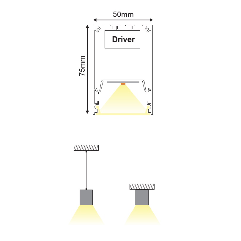 LED Профил MARLO 39w 3m. MARLO31139**HO - Aca Light - Image 3