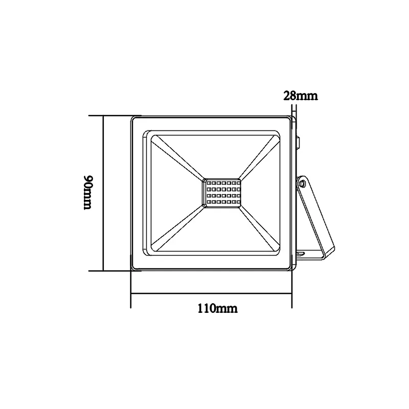 LED прожектор Q 20w 3000K IP66 Q2030 - Aca Light - Image 2