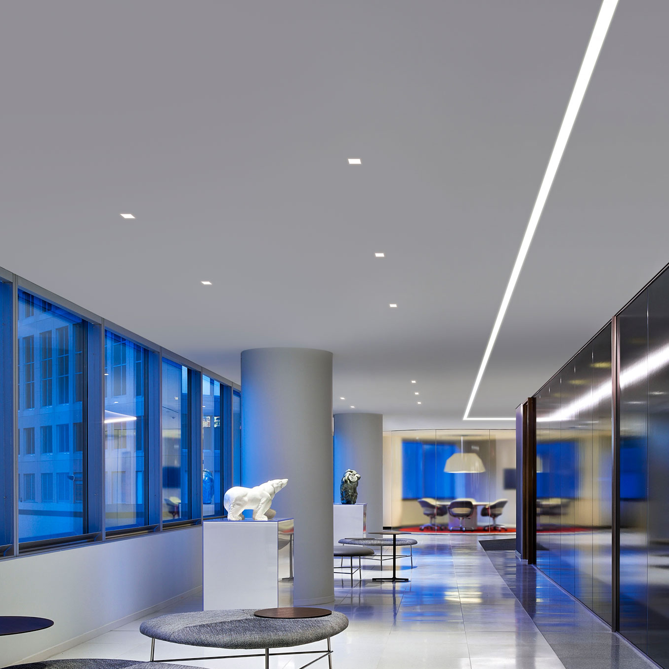 LED профил за trimless вграждане WINT 28w 3000K 198cm. WINT2830NMBS - Aca Light