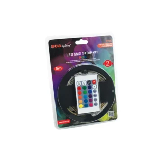 Комплект LED лента RGB 5m. с дистанционно IP65 5MKITRGB - Aca Light