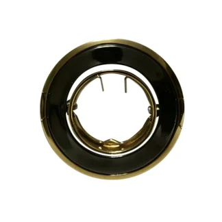 Луна за вграждане BS3259GPBG 64mm кръгла подвижна злато/хематит - Aca Light