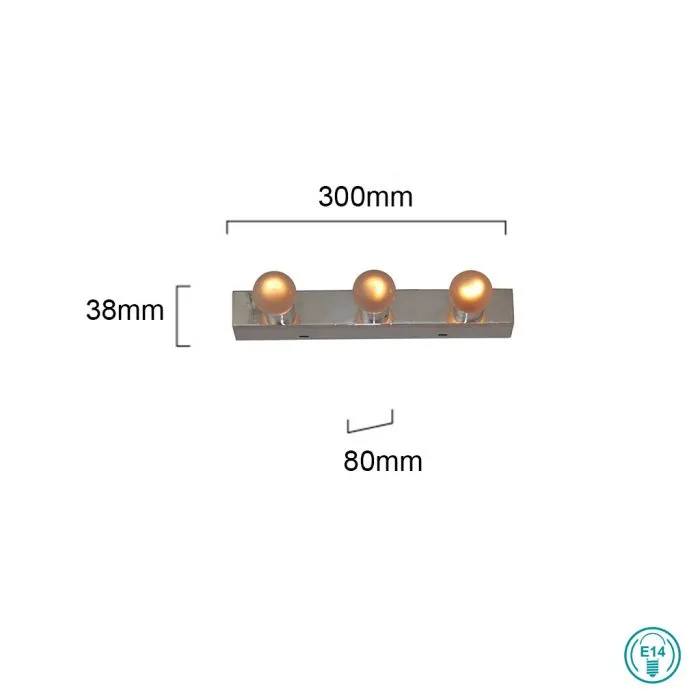 Аплик Tube Wall 3xE14 77-3208 - Home Lighting - Image 3