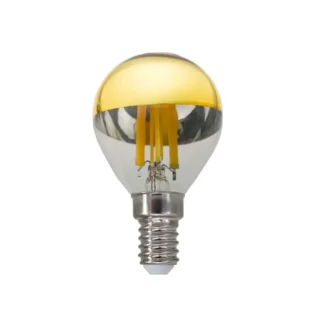 LED крушка BOVA5WWDIMG E14 G45 220v 5w 2700K FILAMENT HALF GOLD DIMMABLE MINI GLOBE - Aca Light