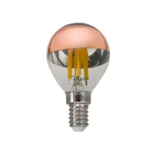 LED крушка BOVA5WWDIMRG E14 G45 220v 5w 2700K FILAMENT HALF ROSE GOLD DIMMABLE MINI GLOBE - Aca Light