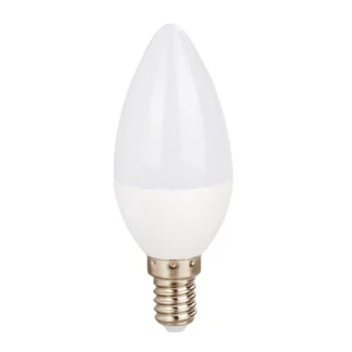 LED крушка C375CW E14 220v 5w 6000K CANDLE - Aca Light
