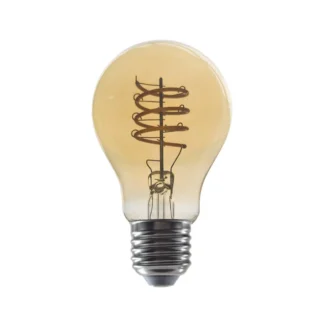 LED крушка ELIOR4WWSDIMAM E27 A60 220v 4w 2700K FILAMENT AMBER SPIRAL DIMMABLE - Aca Light