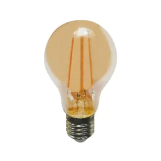 LED крушка ELIOR8WWAMSD E27 A60 220v 8w 2700K FILAMENT AMBER STEP DIMMABLE - Aca Light