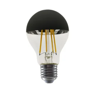LED крушка ELIOR8WWDIMB E27 A60 220v 8w 2700K FILAMENT HALH BLACK DIMMABLE - Aca Light