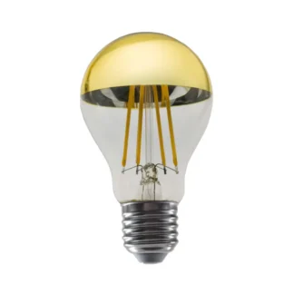 LED крушка ELIOR8WWDIMG E27 A60 220v 8w 2700K FILAMENT HALH GOLD DIMMABLE - Aca Light