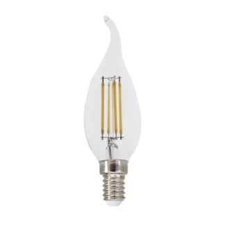 LED крушка FLAM5NWTIPDIM E14 220v 5w 4000K FILAMENT DIMMABLE TIP CANDLE - Aca Light