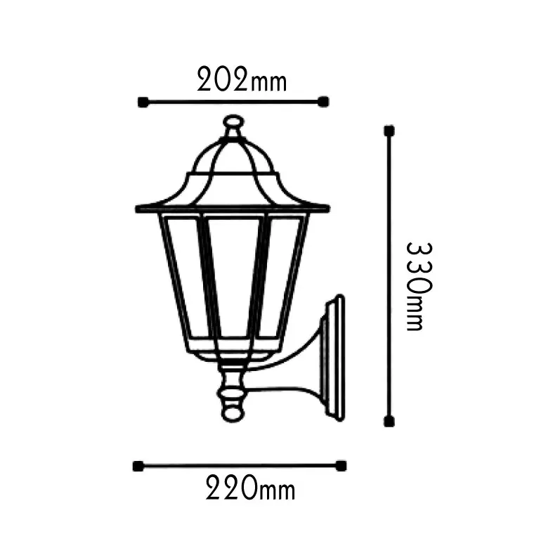 Градински аплик HI6021R - Aca Light - Image 2