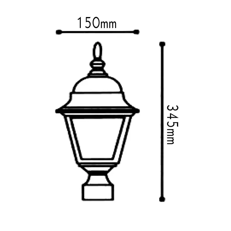 Градински фенер за колче HI6044V - Aca Light - Image 2