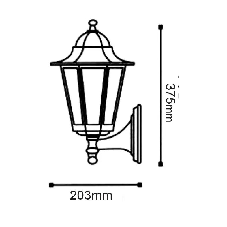 Фасаден градински фенер HI6171BMS - Aca Light - Image 2