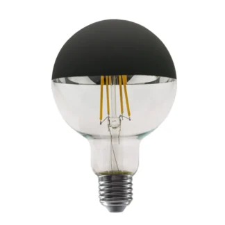 LED крушка PALA958WWDIMB E27 G95 220v 8w 2700K FILAMENT HALF BLACK DIMMABLE GLOBE - Aca Light